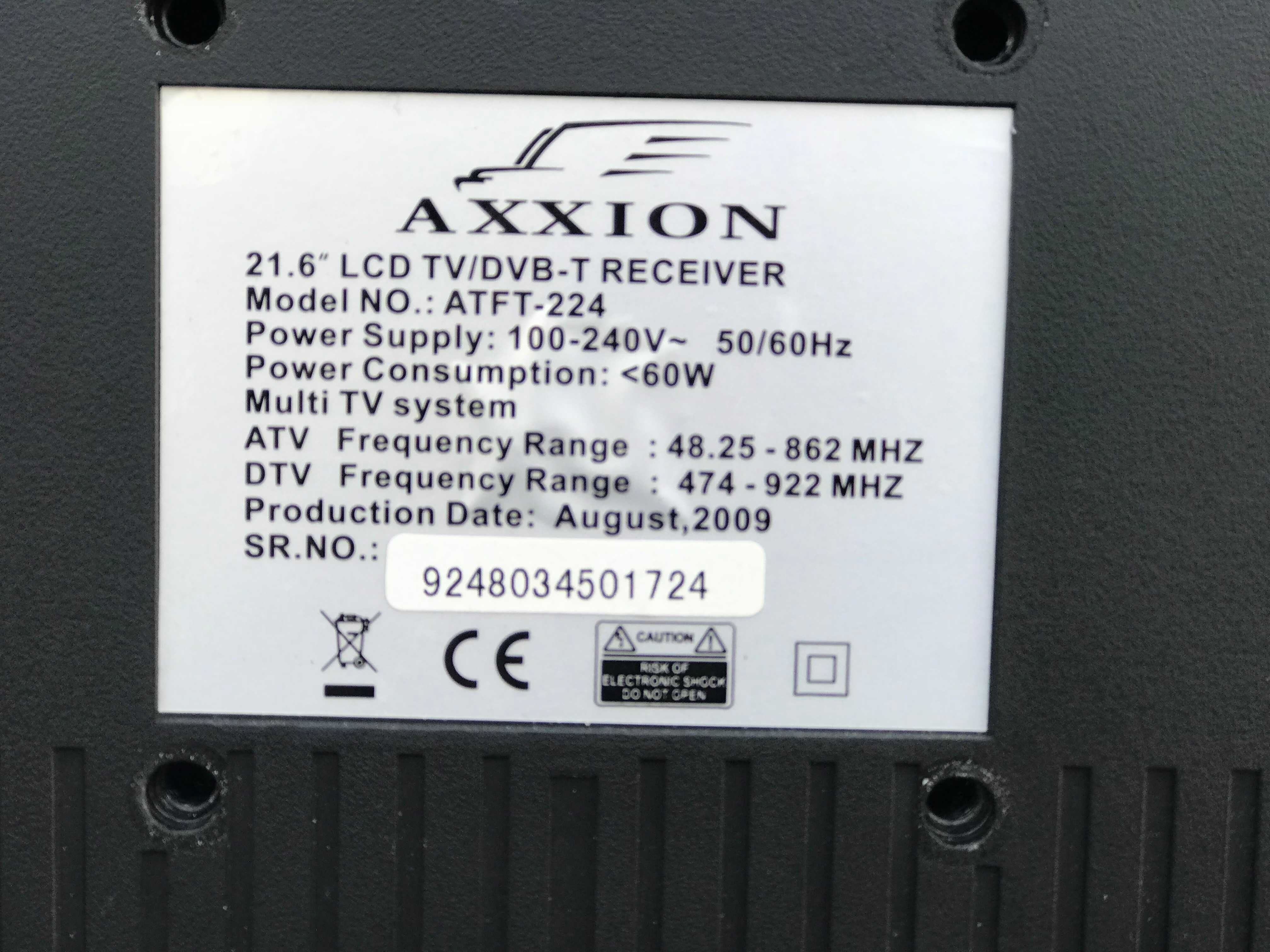 телевізор Axxion з Німеччини 21.6 дюйми