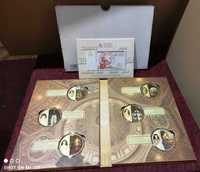 6 x KORONY PAPIESKIE 6x Certyfikat TIARA PAPALIS Złoto Album