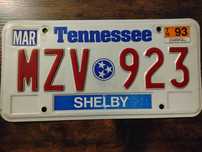 Tablica USA Tennessee