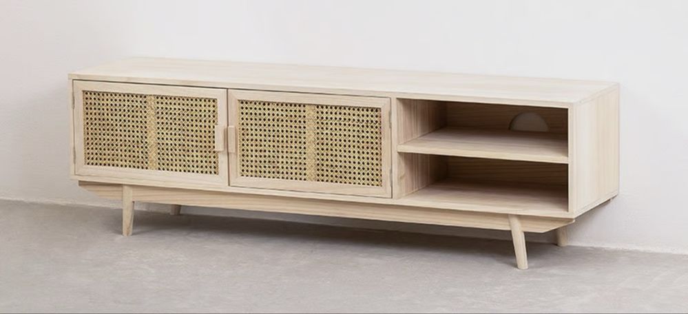 Móvel TV 150x35 cm de parede em madeira