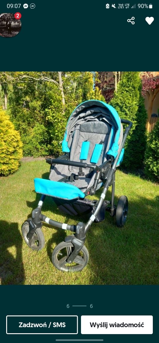 Wózek Bebetto 2w1