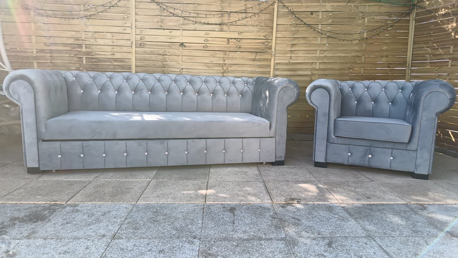 Sofa Chesterfield IV III II I. Narożnik.