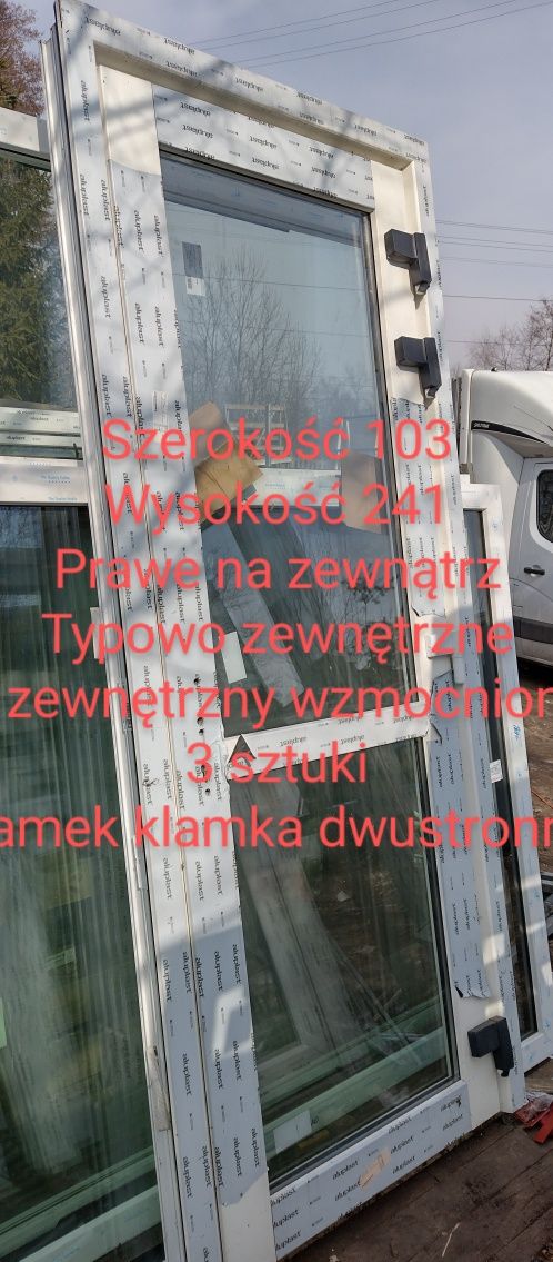 Okno 79x226 brąz czekoladowy 40%