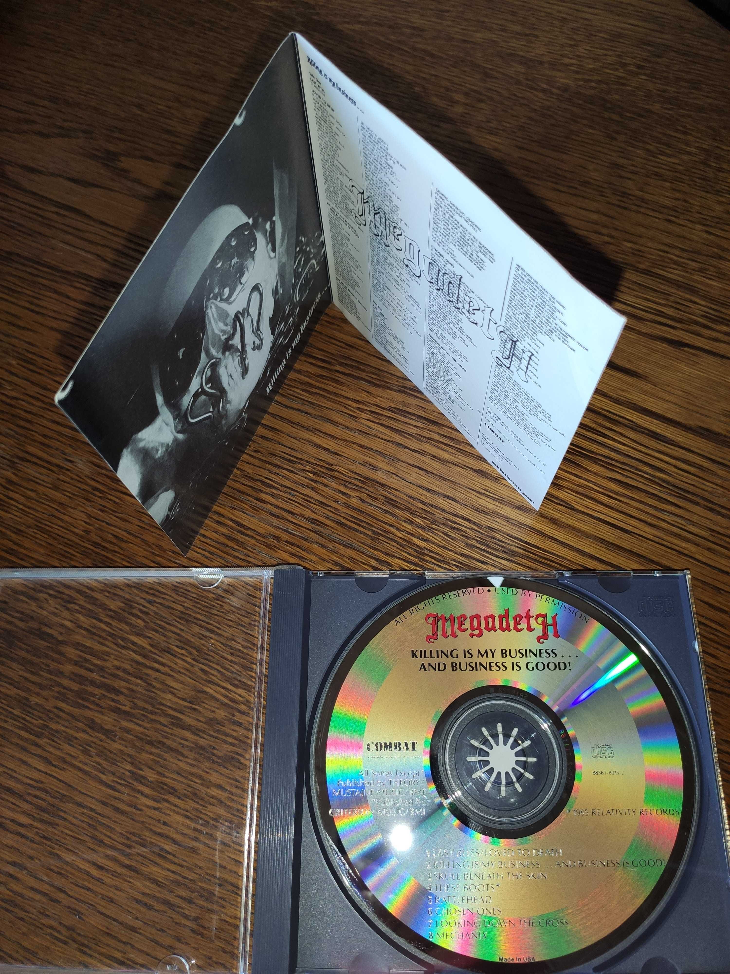 Megadeth - Killing Is My Business, CD 1987, Combat, USA, czerwony