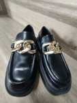 Buty damskie na platformie złoty łańcuch h&m