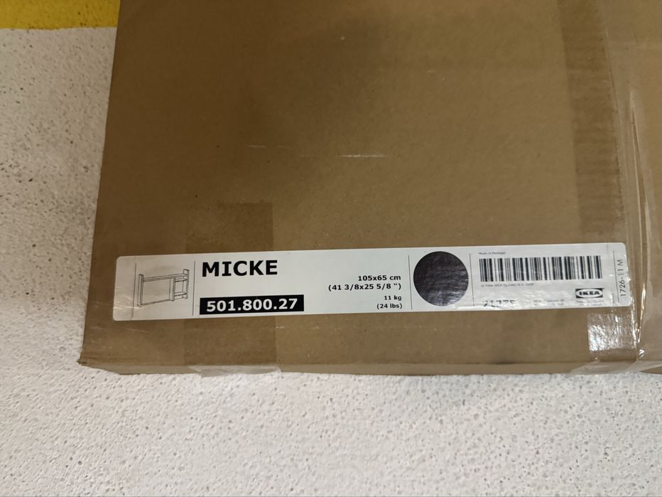 Módulo IKEA MICKE Add-on High preto/marrom
