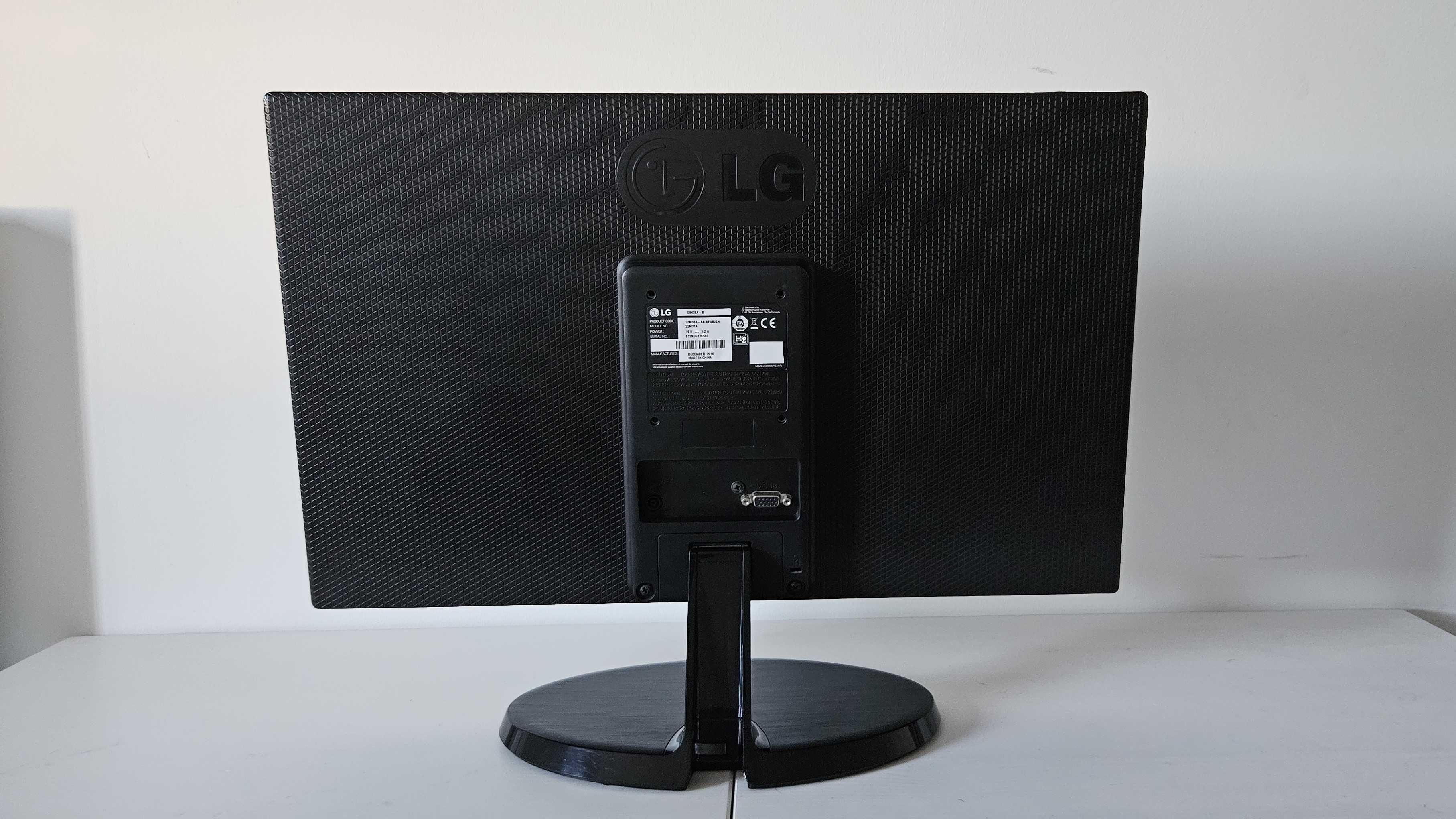 Monitor LG 22M38A + Cabo de Alimentação