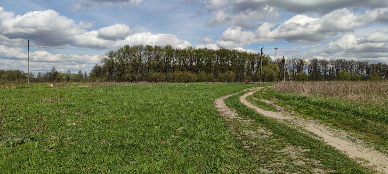 Двохфасадна ділянка 10сот під забудову. Комунікації-550м. ТОРГ. ID:81