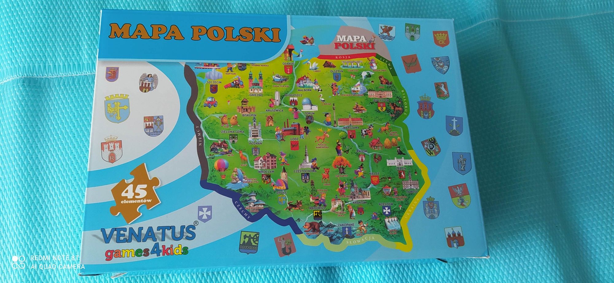 Mapa Polski puzzle