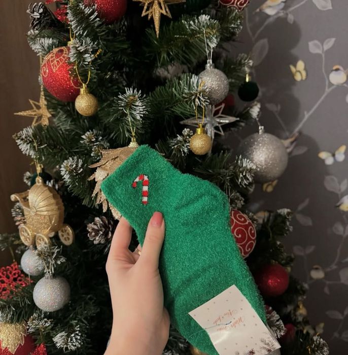 Шкарпетки теплі різдвяні