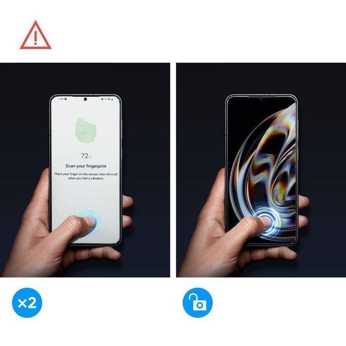 2x Szkło hartowane na ekran Glas.Tr EZ FIT do Galaxy S23+ Plus Clear