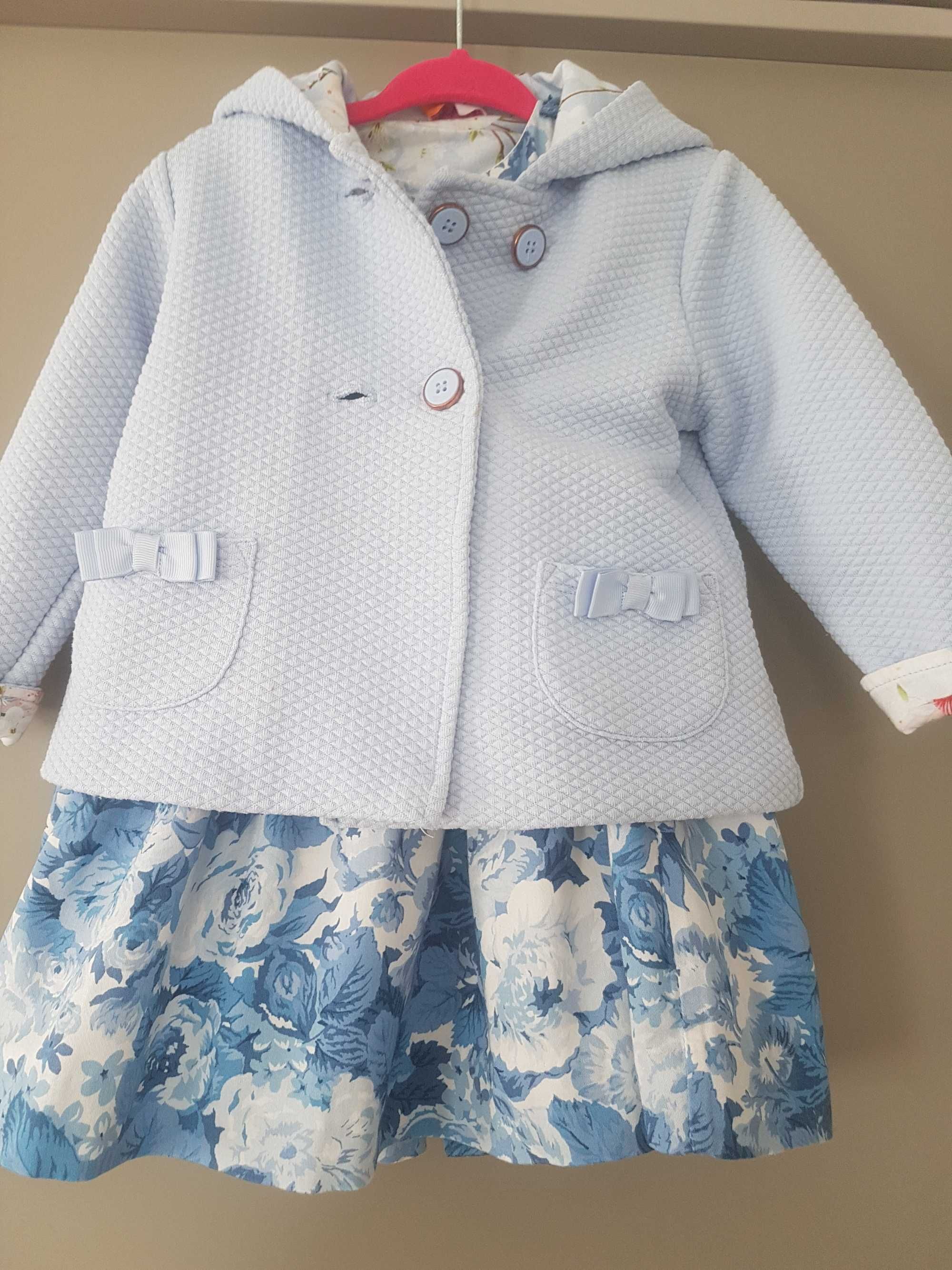 Sukienka ,sukieneczka Ralph Lauren kurtka gratis Ted Baker  12- 18 m.