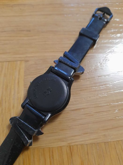 Perfect czarny zegarek dziecięcy chłopięcy kosmos elektroniczny