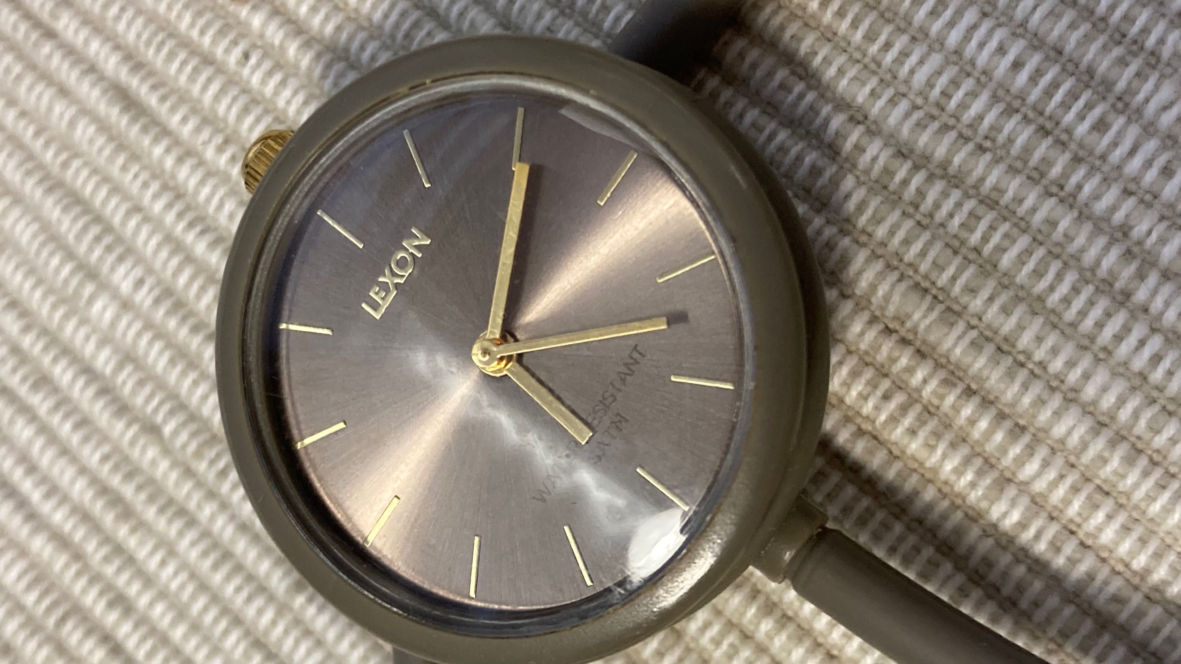 Zegarek damski na silikonowym podwójnym pasku LEXON