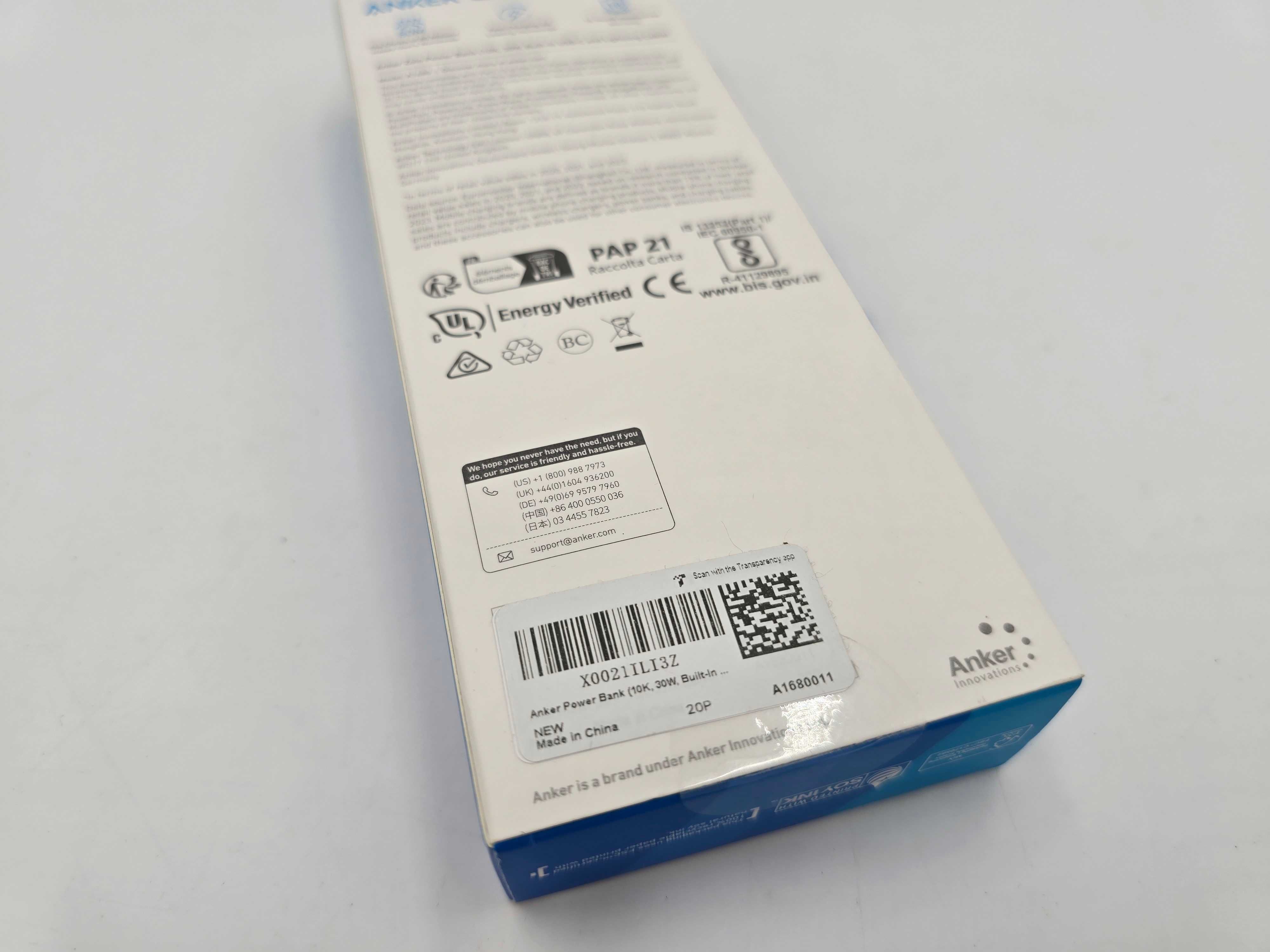 PowerBank Anker Zolo 10000 Mah A1680 30W Z Kablem USB-C I LIGHTNING