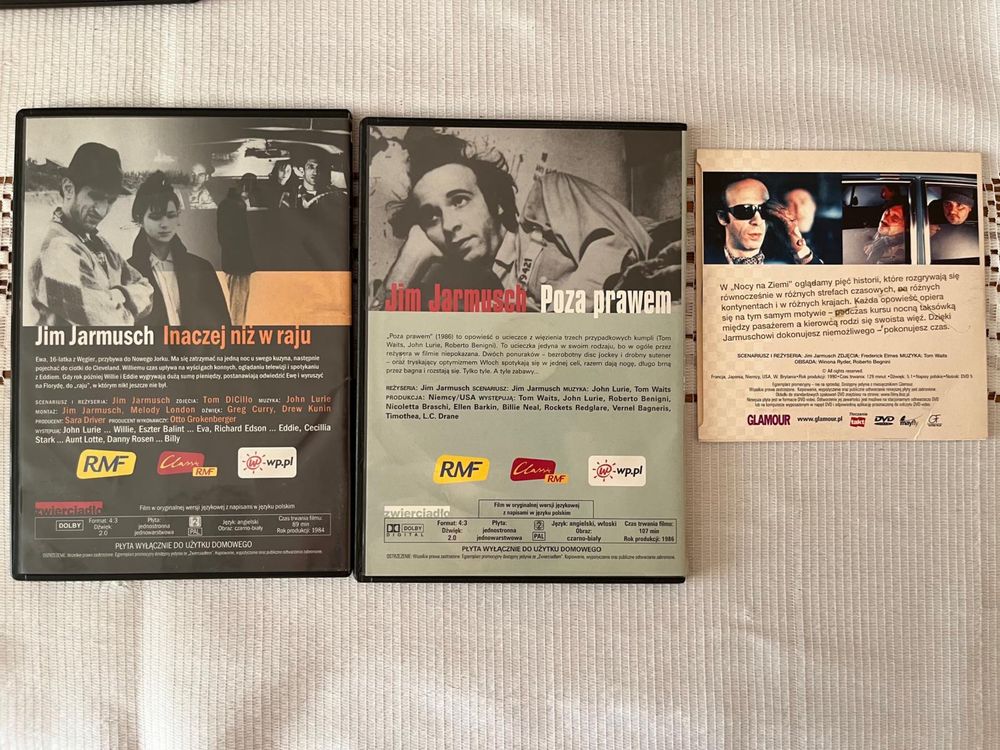 Jim Jarmusch DVD Inaczej niż w raju Poza prawem Noc na ziemi