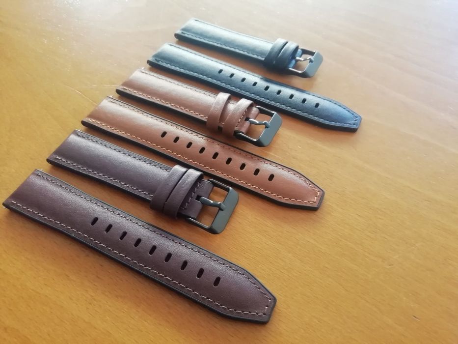 Braceletes 22mm em Couro e Silicone (Novo)