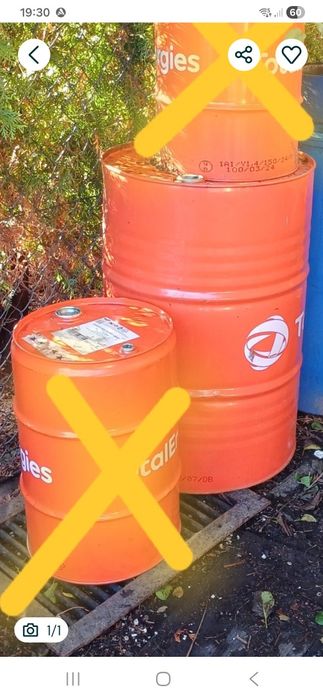 Beczki metalowe 1x 200 l