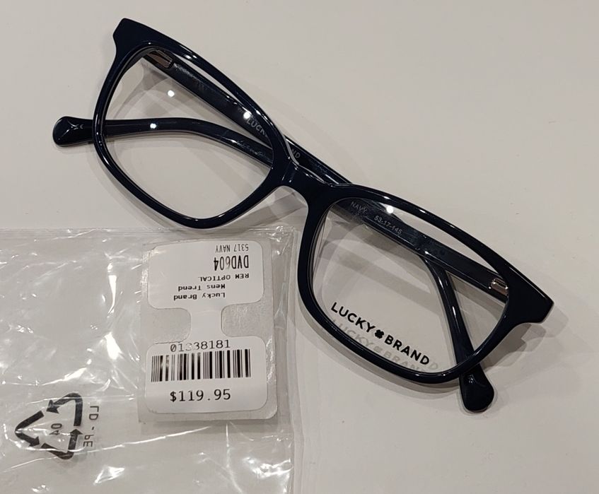 Темно-синие оправы под линзы от Lucky Brand! USA! Унисекс!