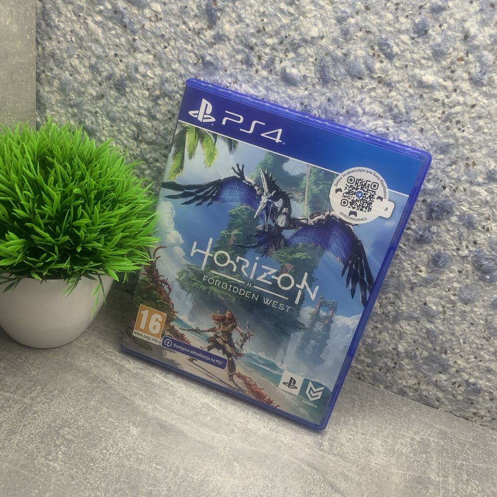 Диски Horizon Forbbiden West з іграми для Sony PS4 PS5.