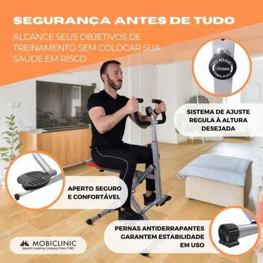 Equipamento de musculação VitalFit, dobrável, aço, máx. 125kg