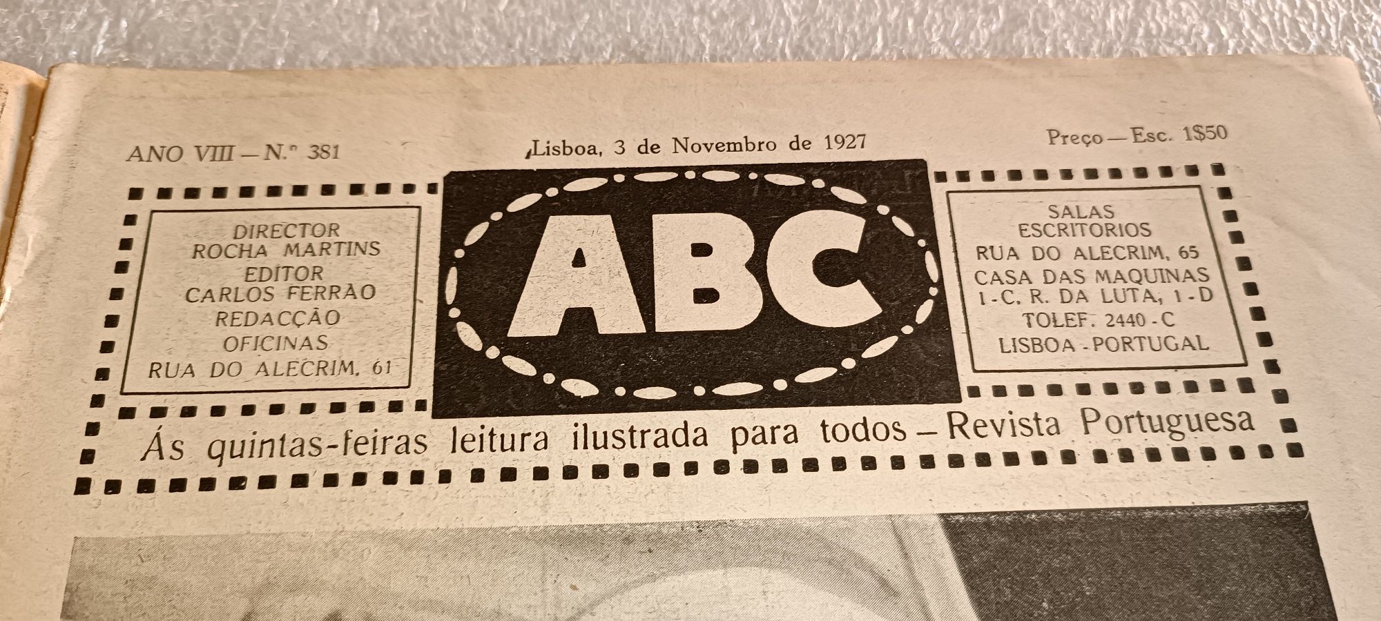 Antiga revista ABC de 1927