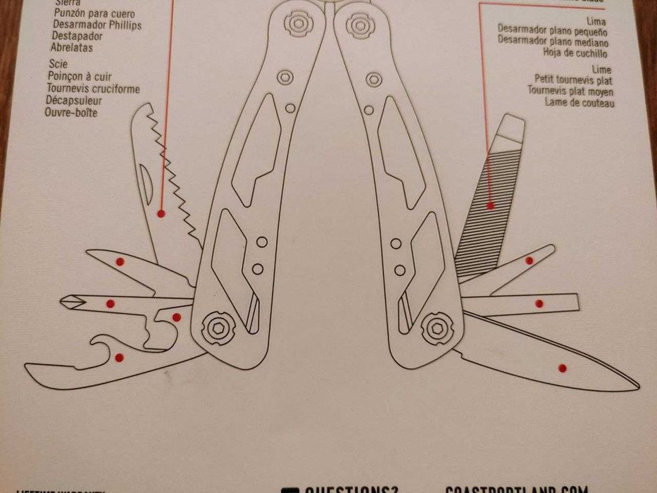 Мультитул Coast CT225 11 в 1 EDC