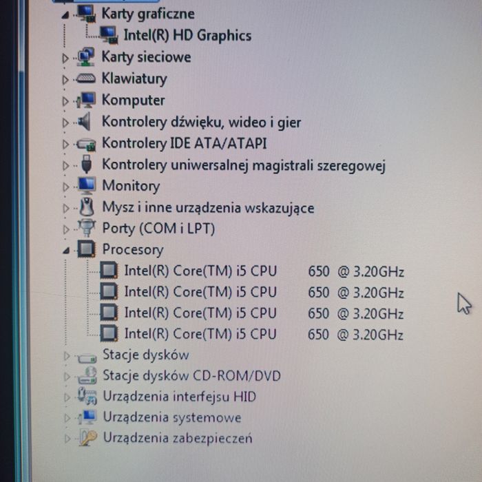 Sprawny  komputr i5 650 3,2GHz/RAM 4GB/HDD500