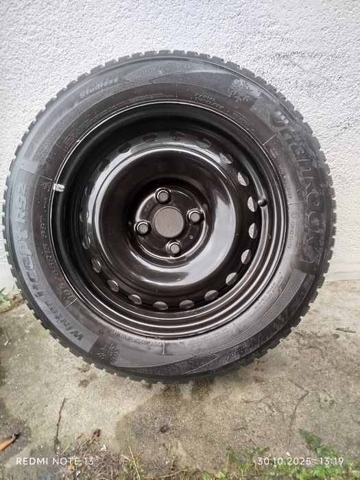 Koła Stalowe KIA 6Jx15 (4x100,ET46)+ Opony Hankook 185/65R/15 88T M+S