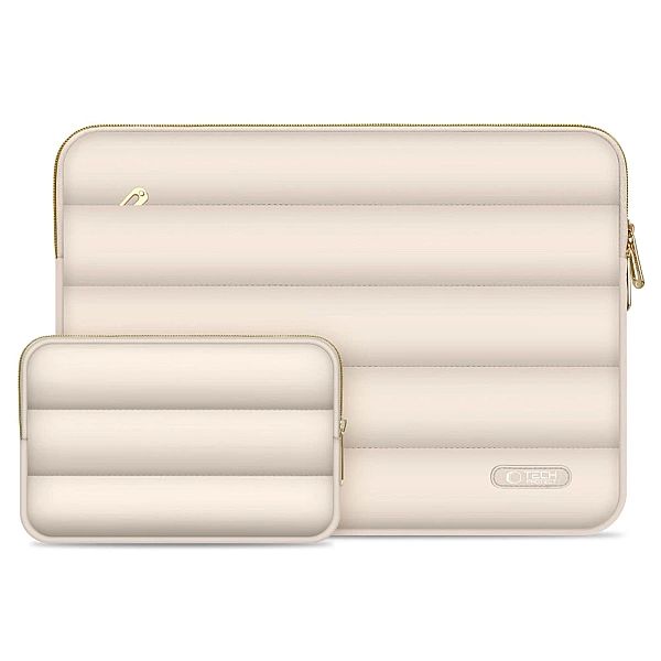 Torba na laptopa 13-14 Tech-Protect Puffy - beżowa