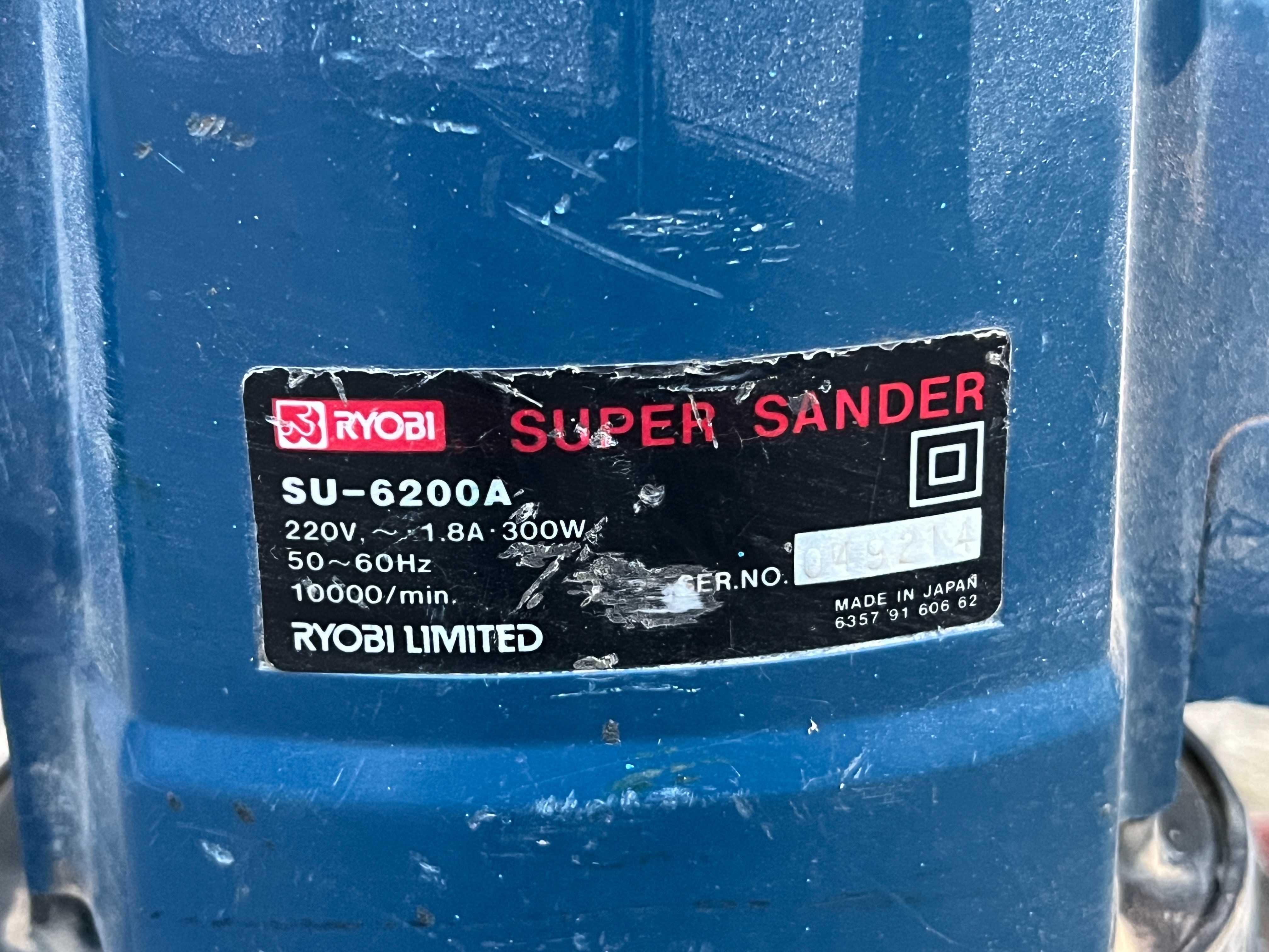 Ryobi Super Sander SU6200A fabricada no Japão 300W