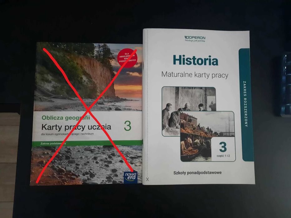 Podręczniki/Zbiory zadań/Karty pracy klasa 1 2 3 Liceum