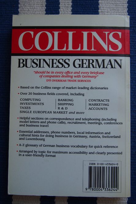 książka Collins "Business German"