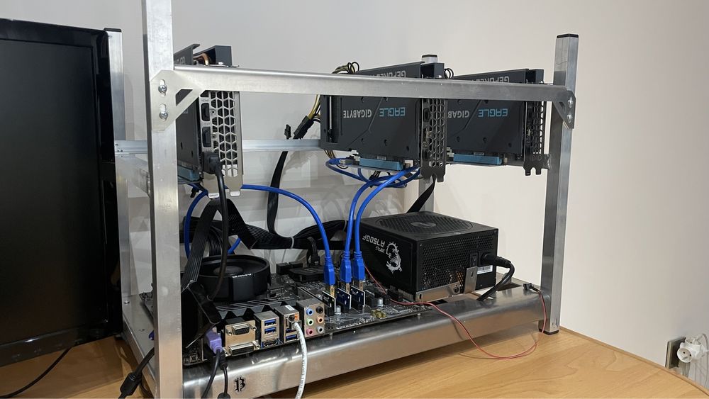 Koparka kryptowalut RTX3060ti 3 karty