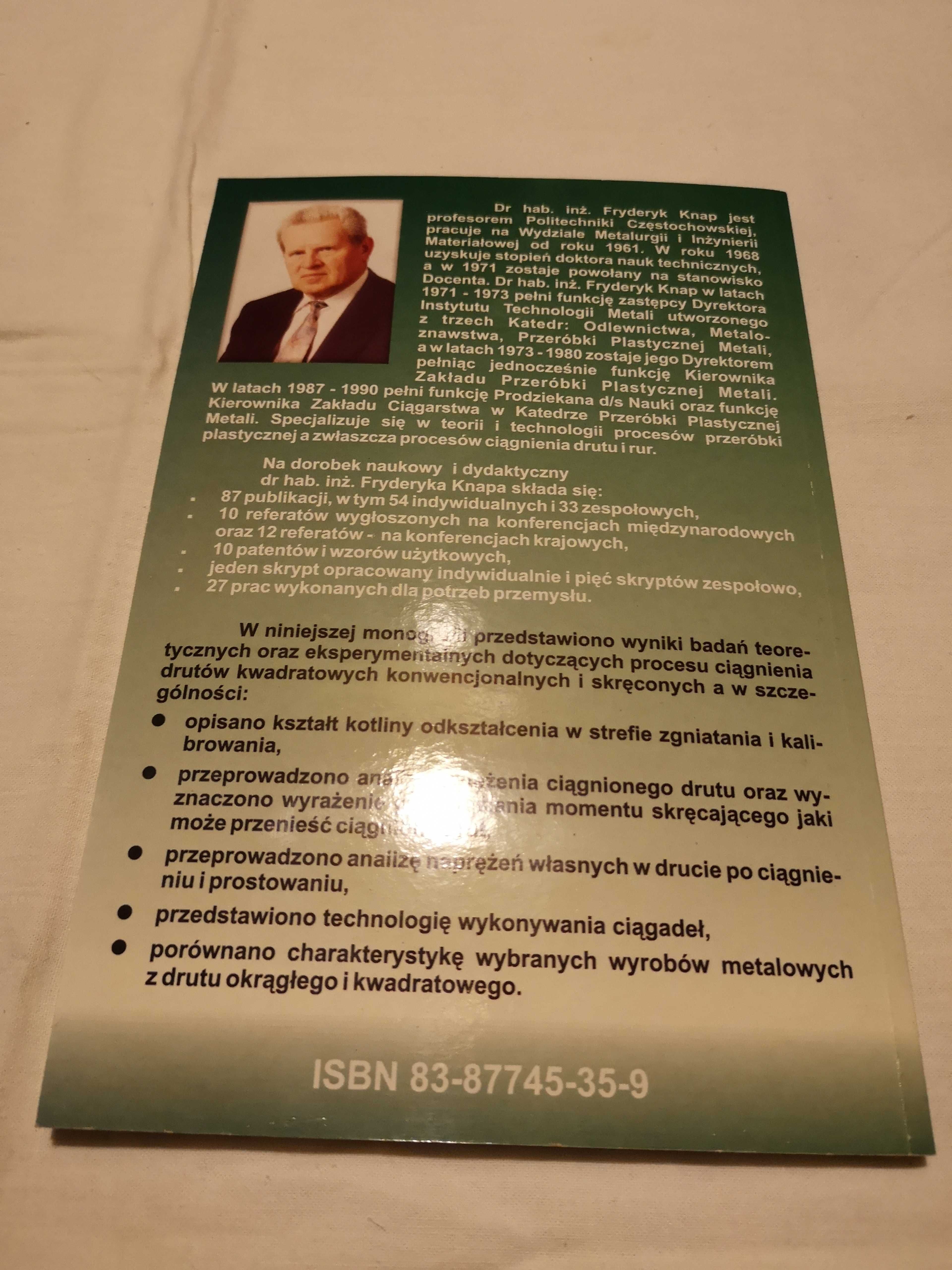 Ciągnienie drutu kwadratowego konwencjonalnego i skręconego Knap
