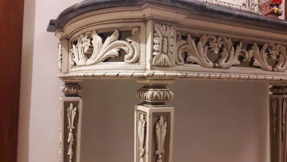 Cadência antiga com pedra mármore