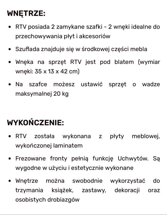 Szafka RTV z szufladami Prisko