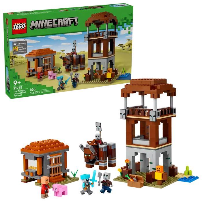 LEGO Minecraft® Kryjówka rozbójników i dewastatorów 21278. LEGO