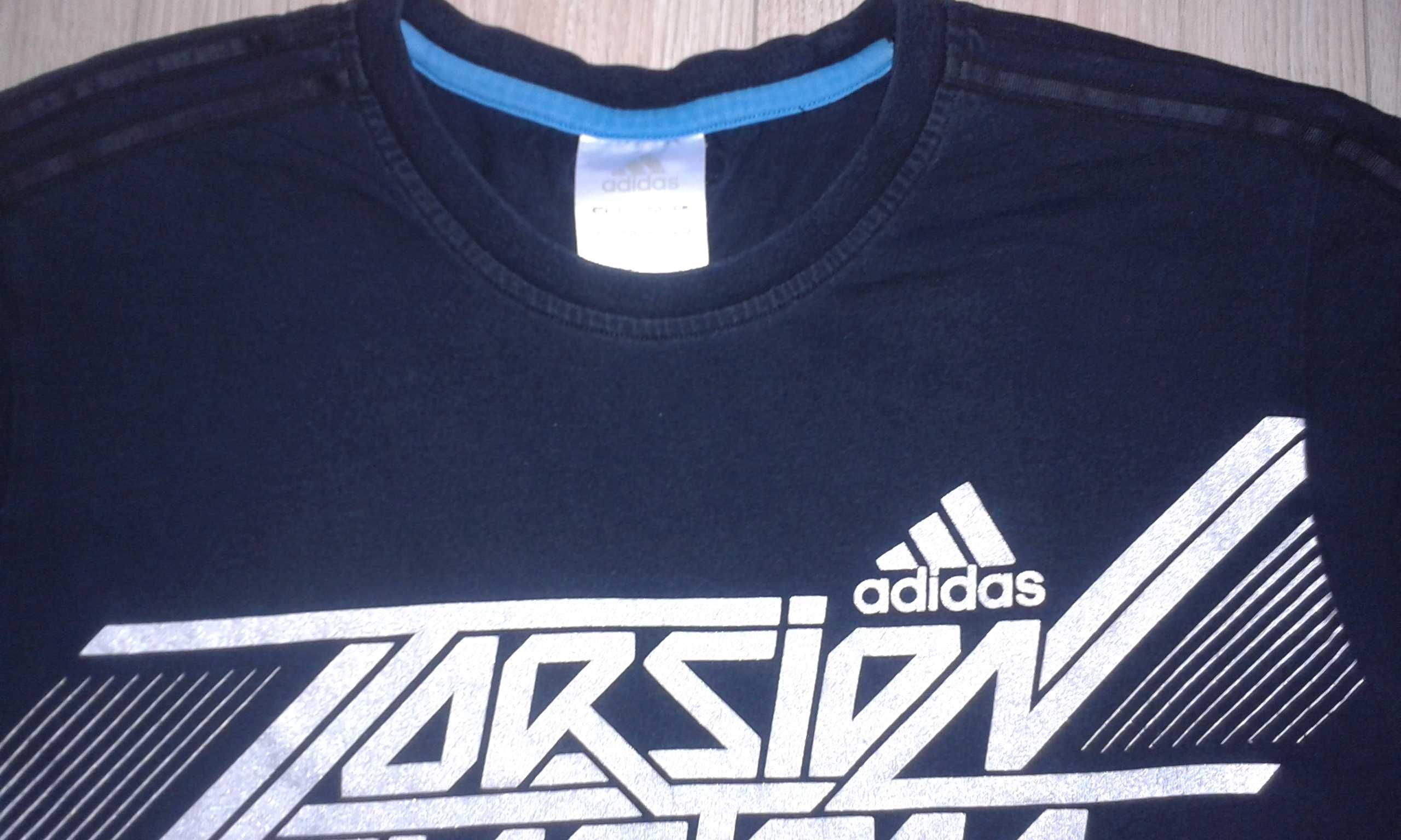 M/48 T-shirt ADIDAS koszulka Polo męska czarna