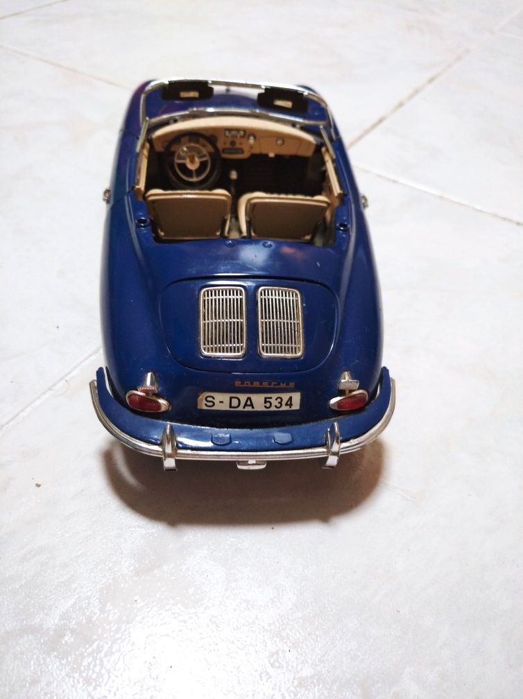 Porsche azul escuro escala 1/18