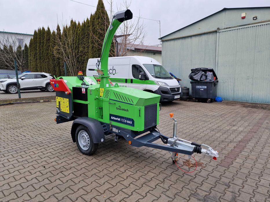 Rębak GreenMech Arborist 150Dmax,Kubota 25 KM, 750 kg, rocznik 2025