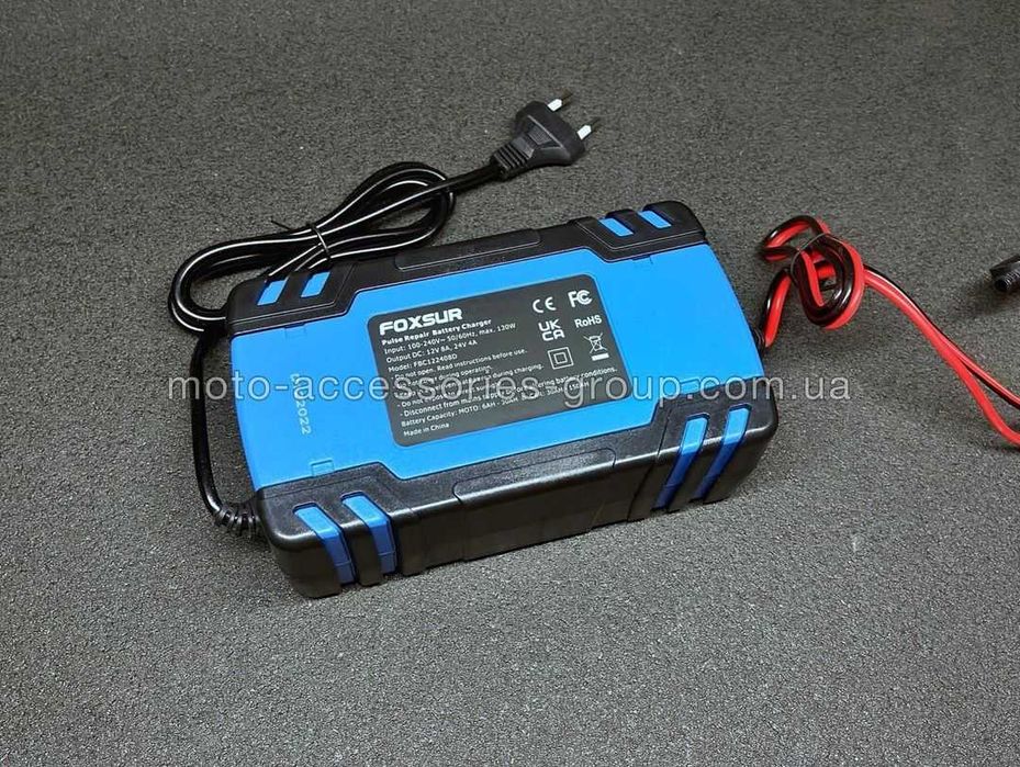 Зарядний пристрій на акумулятор FOXSUR, зарядка зарядное устройство