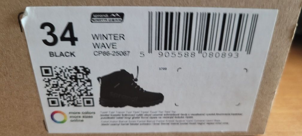 Buty  zimowe róż.34