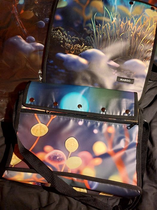 UNIKAT torba laptop 3 w 1 egz. baner grzybki mushrooms psychedelic NOW