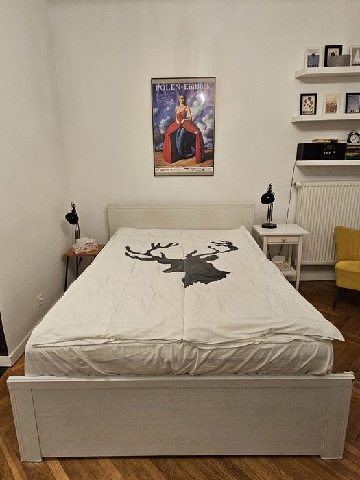 Łóżko Ikea 140x200 z materacem