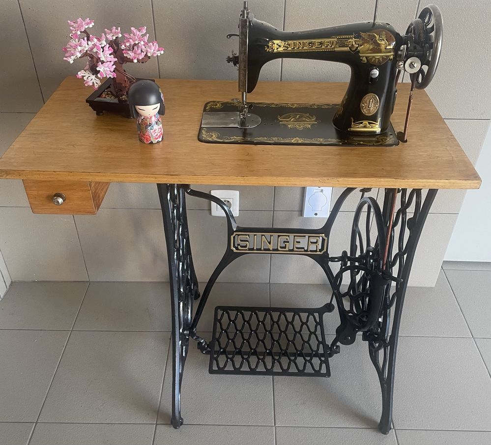 Máquina Singer de 1925, restaurada