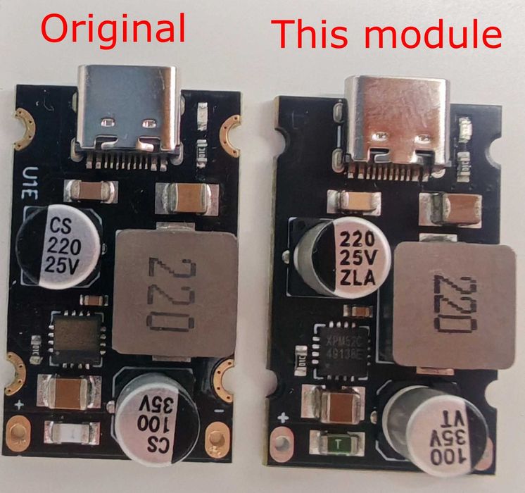 Модуль плата быстрой зарядки PD65W Type-C подержка PD3.1/QC3.0/SCP/PPS