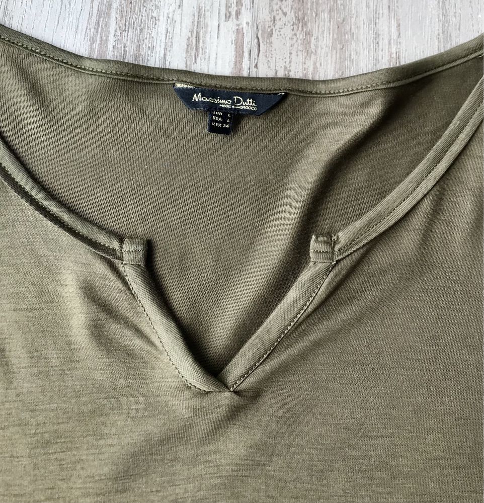 Camisola caqui (Massimo Dutti, tamanho L)