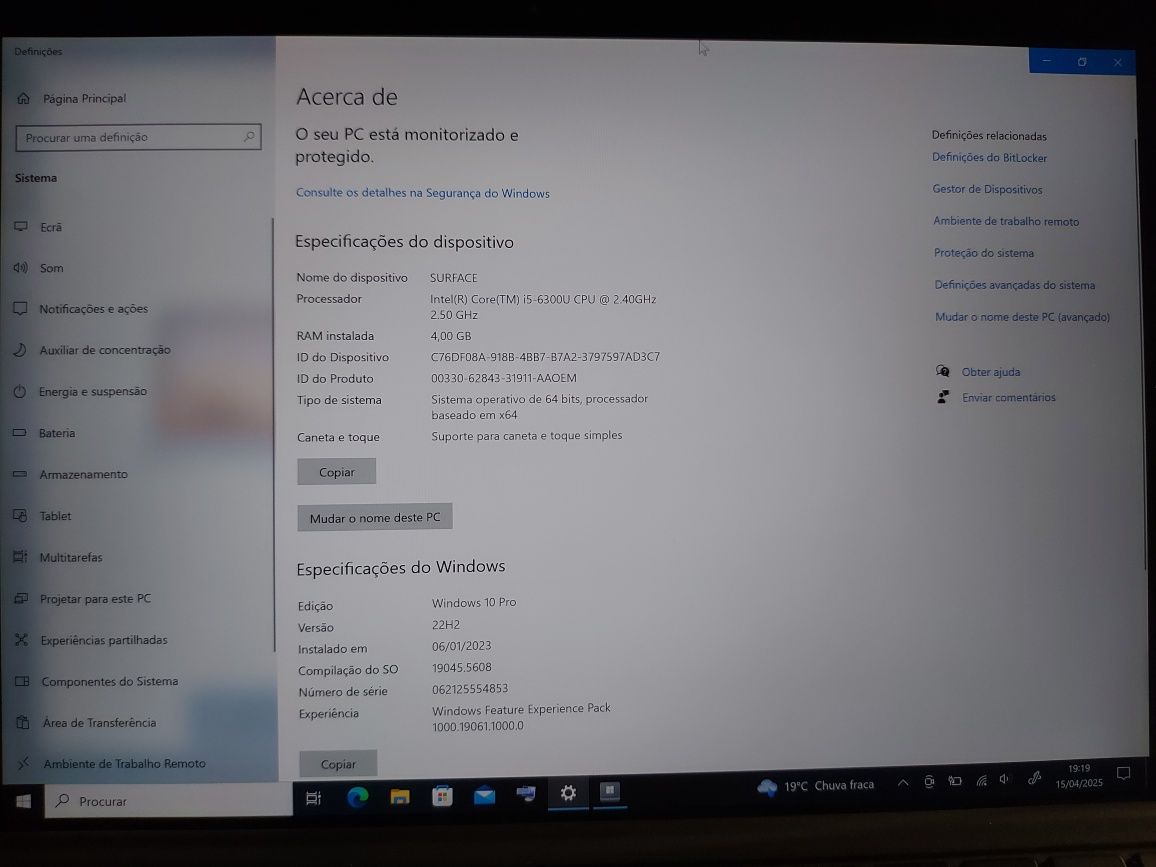 Surface Pro 4 I5