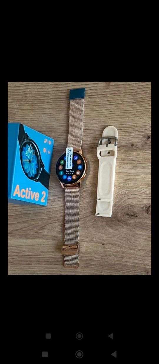 Smartwatch Active 2 – Styl, zdrowie i wygoda w jednym! + 2 paski + pre